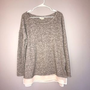 Grey tunic with white detail